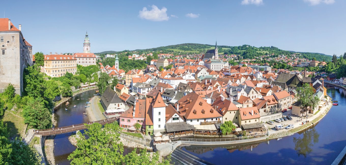 Blick auf Krumau