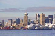 Blick auf den Hafen von Vancouver